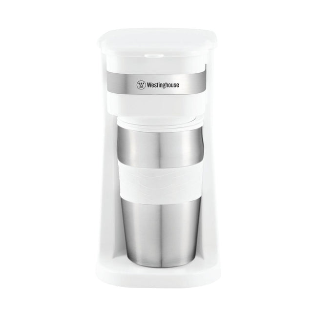 Cafetera Individual Westinghouse WKCMGO11WH | Blanca | Incluye Mug Térmico