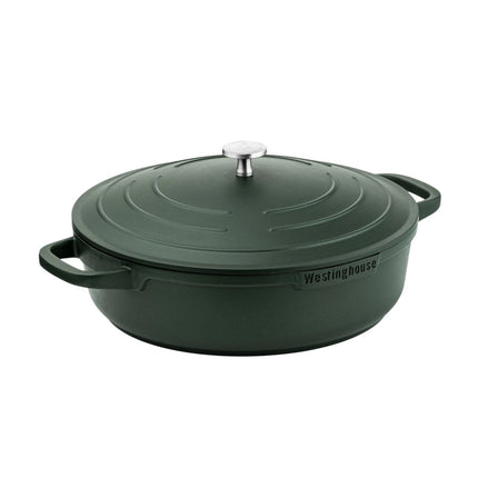 Olla Asadora Westinghouse Performance Verde WCCC0095L32SG | 32cm | Aluminio fundido | Recubrimiento QuanTanium