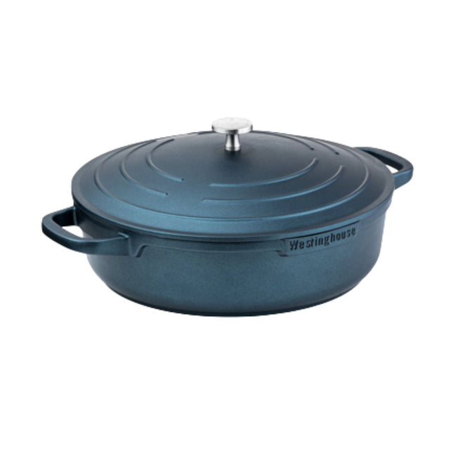 Olla Asadora Westinghouse Performance Azul WCCC0095L32BL | 32cm | Aluminio fundido | Recubrimiento QuanTanium