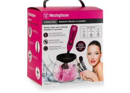 Limpiador de Brochas de Maquillaje Westinghouse WH1128 | A batería AAA | 8 adaptadores | Portátil