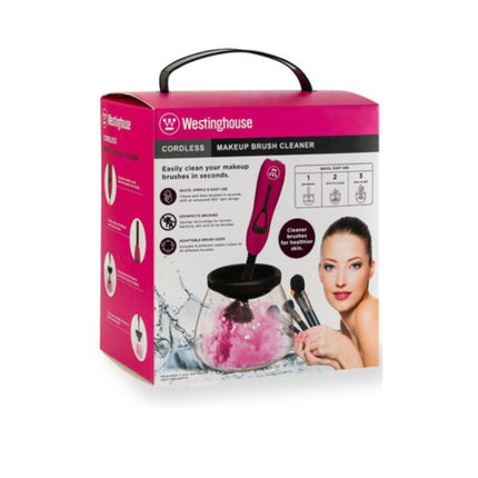 Limpiador de Brochas de Maquillaje Westinghouse WH1128 | A batería AAA | 8 adaptadores | Portátil