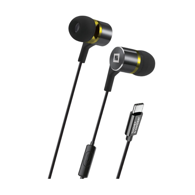 Audífonos In-Ear Thonet & Vander Klein G2 vista frontal con cable anti-enredos