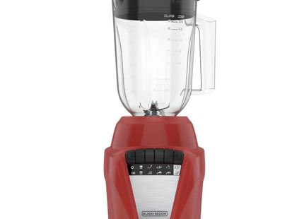 Licuadora Black + Decker Ice Crush BL0877-1RDLA | 700W | Jarra Plástica 1.65L | 8 Velocidades + Pulso | Roja