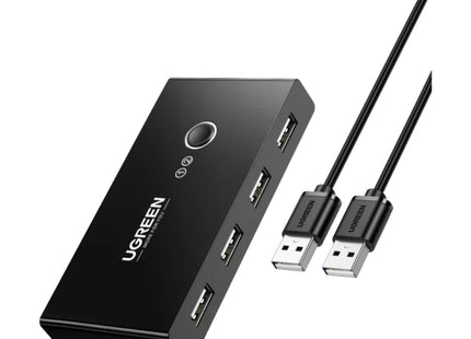 Hub USB UGREEN US216 color negro con 6 puertos USB 2.0
