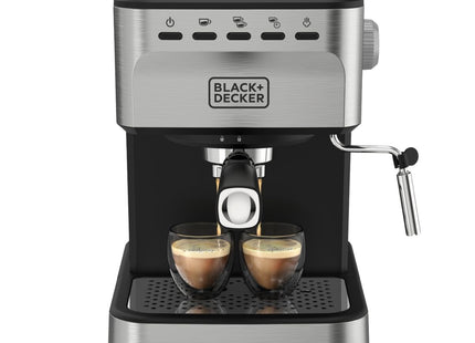 Cafetera Espresso Black + Decker EM0312-0SDLA | 20 Bar | Semiautomática