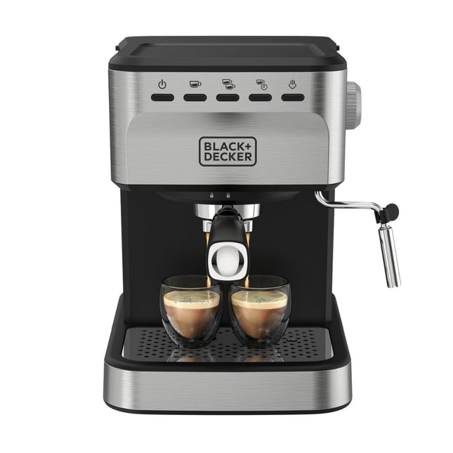 Black+Decker Cafetera Espresso 20 Bar, EM0312-0SDLA