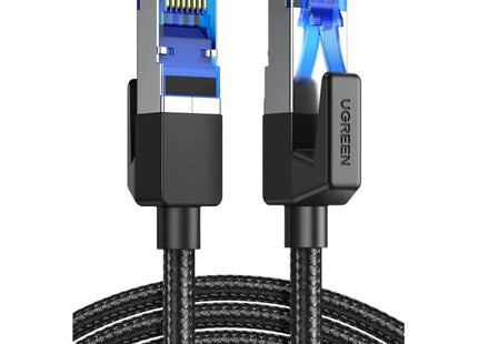 Cable Ethernet CAT8 UGREEN NW153 negro 2 metros con conectores RJ-45