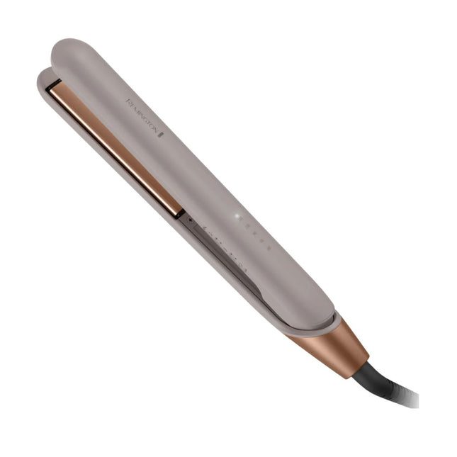 Plancha Alisadora Remington Collagen & Biotin Therapy S31A-110F | Placas Cerámicas Avanzadas | 5 Niveles de Temperatura | Calentamiento Rápido 15s | Cierre de Seguridad