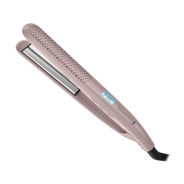 Plancha Alisadora Remington Húmedo y Seco S27A (110) F | Sensor Inteligente | Cerámica Anti-Frizz | Hasta 230 °C | Pantalla Digital
