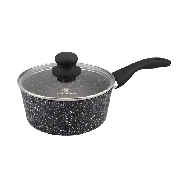 Olla con Tapa Westinghouse WCSP0009018MBB | 18 cm | Mármol Negro