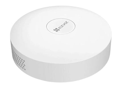 EZVIZ Bridge A3 CS-A3-A0-W home gateway blanco vista frontal con indicadores LED