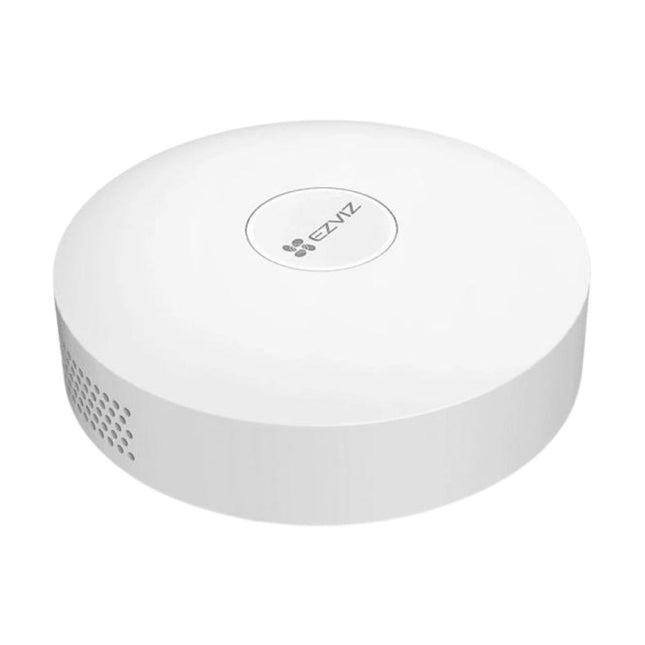 EZVIZ Bridge A3 CS-A3-A0-W home gateway blanco vista frontal con indicadores LED