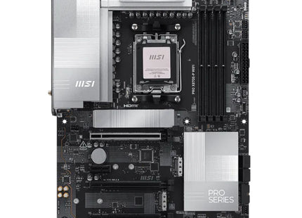 Tarjeta Madre MSI PRO X870E-P WiFi vista frontal completa con socket AM5