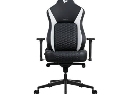 Silla gaming Formula V Line Viron Boost vista frontal con acabado PU leatherette negro
