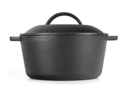Cacerola Westinghouse Hierro Fundido | 5 Qt | Con Tapa | Acabado Antiadherente | WCCI0010BK