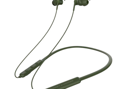 Audífonos Thonet Vander VR100 verdes vista frontal con banda neckband