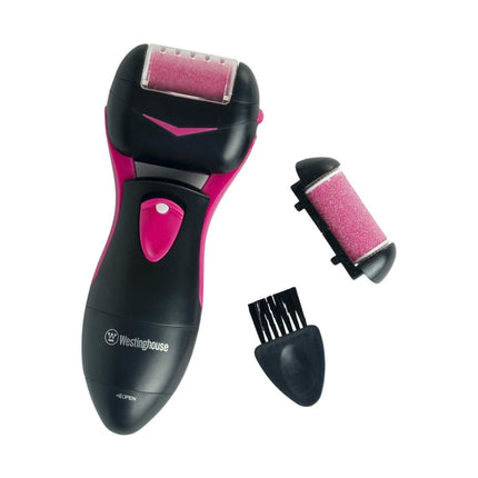 Removedor de Callos Westinghouse | A Pilas (2 AA) | Resistente al Agua | Negro con Rosa