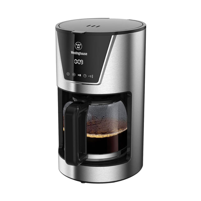 Cafetera Programable Digital Touch Westinghouse WKCMFS273 | Acero Inoxidable | Pantalla Táctil | 1.5 L | 900W