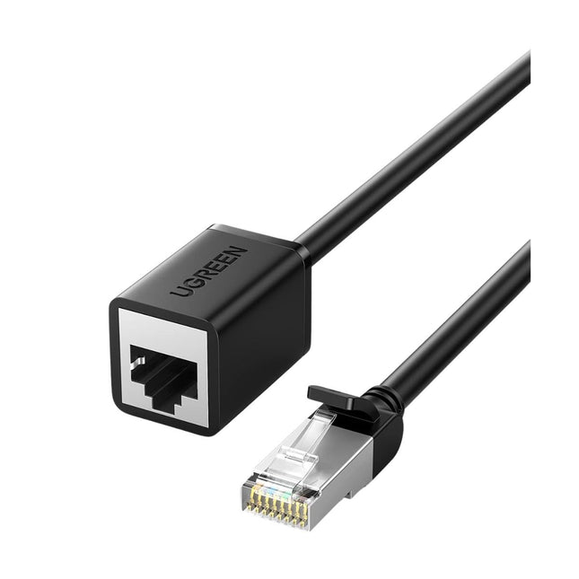 Cable extensión Ethernet CAT 6 UGREEN NW112 negro 50cm vista frontal