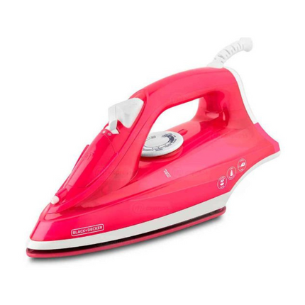 Plancha de Vapor Black+Decker IRBD302 | 1200 W | Suela TrueGlide Antiadherente | Golpe de Vapor | Auto‑clean