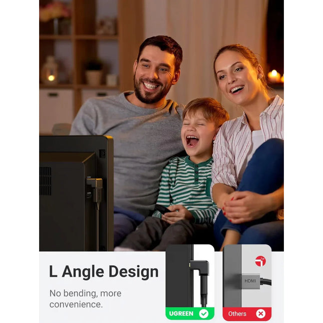 Adaptador Curvo HDMI a HDMI UGREEN HD112, 20110