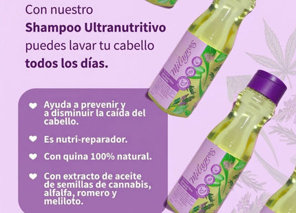 Milagros Shampoo Ultra Nutritivo Premium - detalle del envase