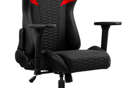 Silla gamer VC2 vista lateral mostrando cojines de memoria para cuello y lumbar
