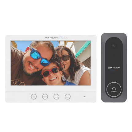 Kit Videoportero Hikvision DS-KIS212(O-STD) | Pantalla 7” | Sistema Análogo