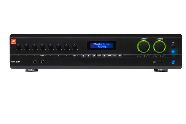 JBL Mixer Amplificador Comercial 2 Zonas 120W NVMA2120-US