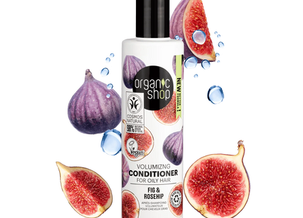 Organic Shop Acondicionador cabello graso higo y rosa mosqueta 280ml