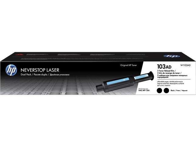 Kit Recarga de Tóner HP Neverstop 103AD Negro, W1103AD