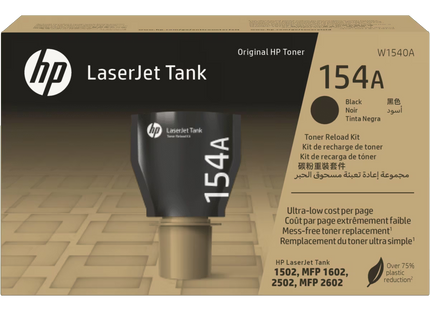 Kit de recarga de tóner HP 154A Negro, W1540A