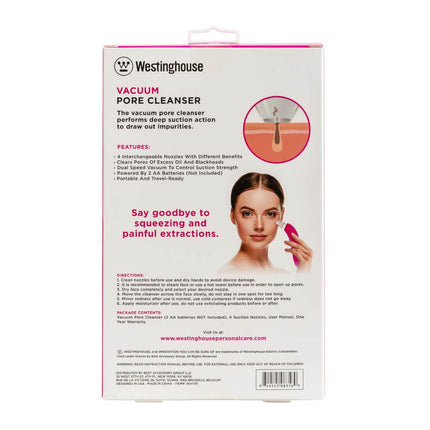 Limpiador de Poros Westinghouse WH1119 | Batería AA x2 | Uso facial | Compacto