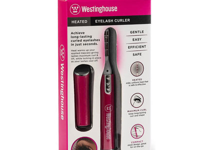 Encrespadora de Pestañas Westinghouse | WH1120 | Batería AAA | Rosa y Blanco