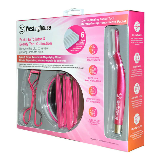 Kit Facial de Belleza y Dermaplaning Westinghouse WH1173 | Recargable | Multivelocidad