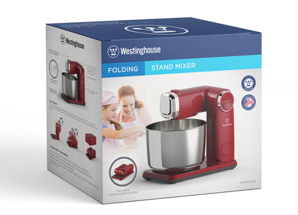 Batidora de Pedestal Westinghouse WKSMX237RD | 3.5 L | 6 Velocidades | Plegable | Roja