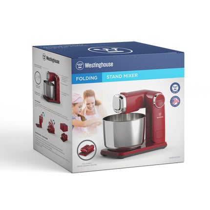 Batidora de Pedestal Westinghouse WKSMX237RD | 3.5 L | 6 Velocidades | Plegable | Roja
