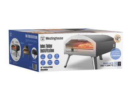Horno eléctrico para pizza Westinghouse WBGLEG1201C18 | 13" con piedra refractaria | 400°C