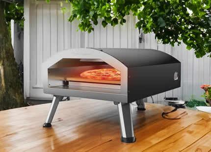 Horno eléctrico para pizza Westinghouse WBGLEG1201C18 | 13" con piedra refractaria | 400°C