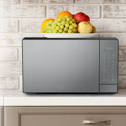 Microondas Midea MMDK14S2MB | 1.4 p³ | 1450 W | Puerta espejo negra | Timer y Auto‑defrost