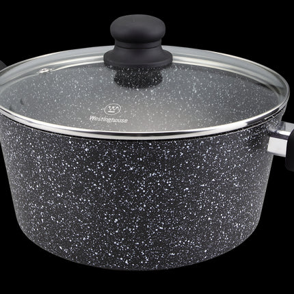 Westinghouse cacerola con tapa marmol negro 28 cm WCCC0009028MBB
