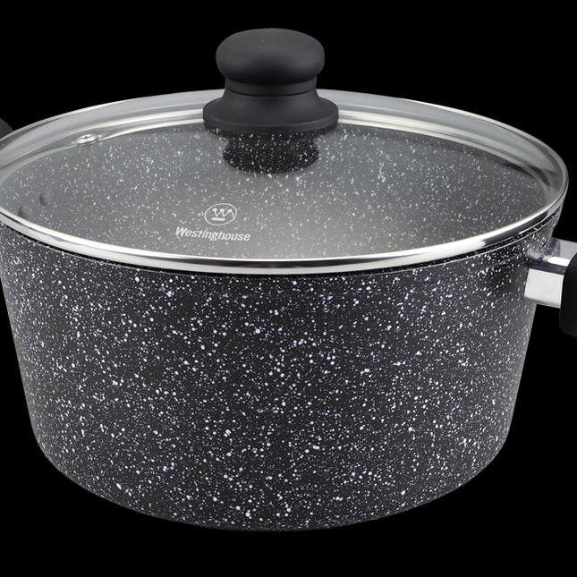 Westinghouse cacerola con tapa marmol negro 28 cm WCCC0009028MBB
