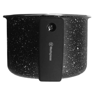 Set de 2 Ollas para Leche Westinghouse WCCS000902AMBB | 12 cm | Revestimiento tipo Mármol | Antiadherente | Color Negro