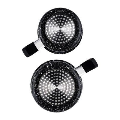 Set de 2 Ollas para Leche Westinghouse WCCS000902AMBB | 12 cm | Revestimiento tipo Mármol | Antiadherente | Color Negro