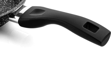 Sartén Tipo Grill Westinghouse 28 cm | Mármol Antiadherente | Aluminio Forjado | Mango Ergonómico | Negro | WCFP0009G28MBB