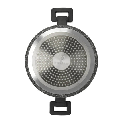 Cacerola con Tapa Westinghouse | 24 cm | Granito Gris | Aluminio Fundido