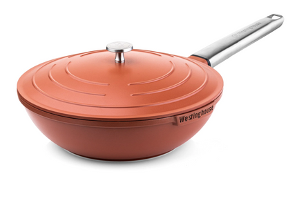 Cacerola Baja Performance Westinghouse WCCW0095028OR | Roja | 28 cm | Aluminio ligero | Antiadherente QuanTanium