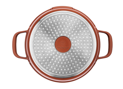 Cacerola Westinghouse Performance Roja WCCC0095028OR | 28 cm | Aluminio fundido | Recubrimiento QuanTanium