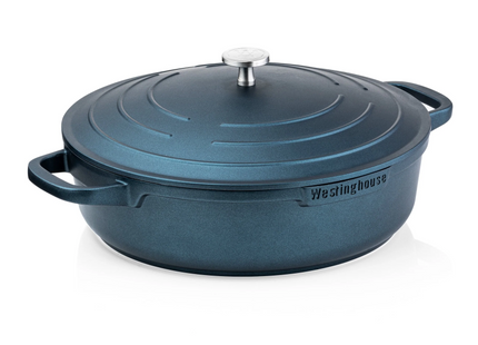 Olla Asadora Westinghouse Performance Azul WCCC0095L32BL | 32cm | Aluminio fundido | Recubrimiento QuanTanium