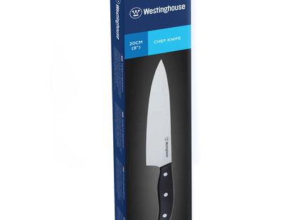 Cuchillo de Chef Westinghouse 8"/20 cm | Espiga Completa | Mango Suave con Triple Remache – WCKTSC15210